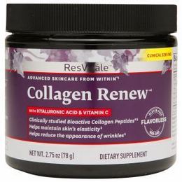 ResVitale - ResVitale Collagen Renew with Hyaluronic Acid & Vitamin C, Flavorless, 2.75 oz